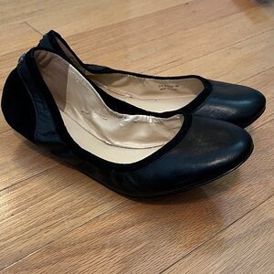 Cole Haan Black Leather Flats Sz 8B VGUC